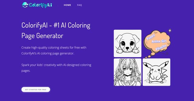 Colorify AI - Free AI Coloring Page generator Image of Colorify AI - Free AI Coloring Page generator
