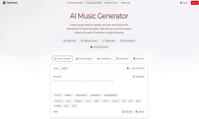 OpenMusic AI Image of OpenMusic AI