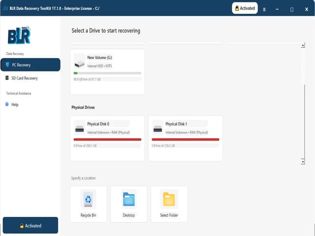 BLR Data Recovery Toolkit Image of BLR Data Recovery Toolkit