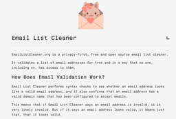 Image for Email List Cleaner