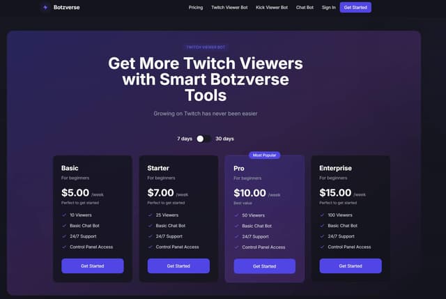 Kick and Twitch Services Image of Kick and Twitch Services