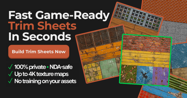 TrimSheetFast - Fast Game-Ready Trim Sheets In Seconds Image of TrimSheetFast - Fast Game-Ready Trim Sheets In Seconds