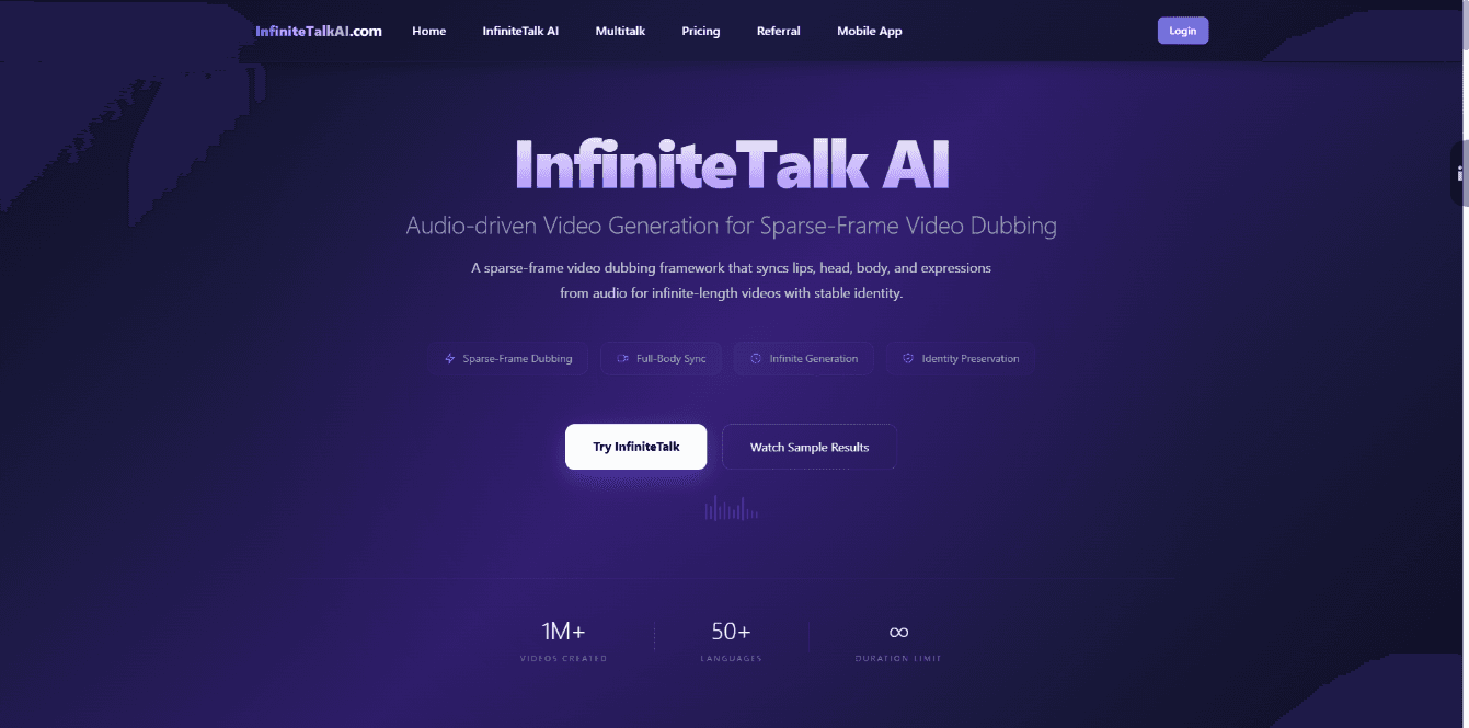 Infinitetalk AI