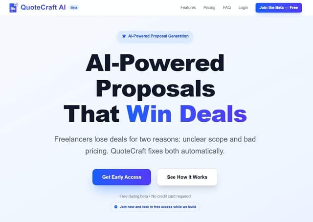 QuoteCraft AI Image of QuoteCraft AI