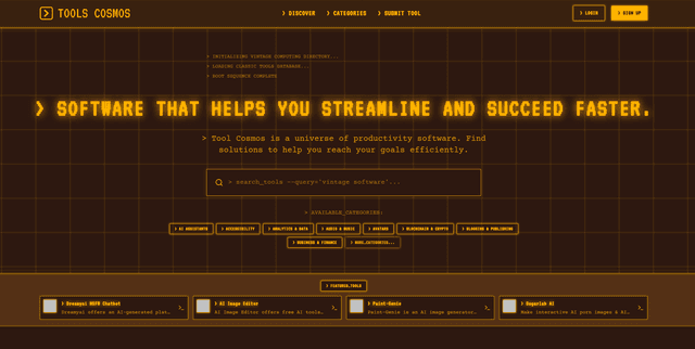 Tools Cosmos Image of Tools Cosmos