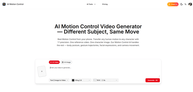 AI Motion Control Image of AI Motion Control