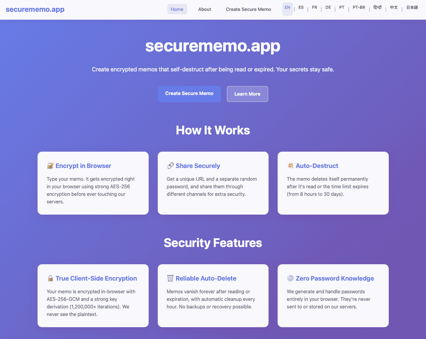 Image for securememo.app