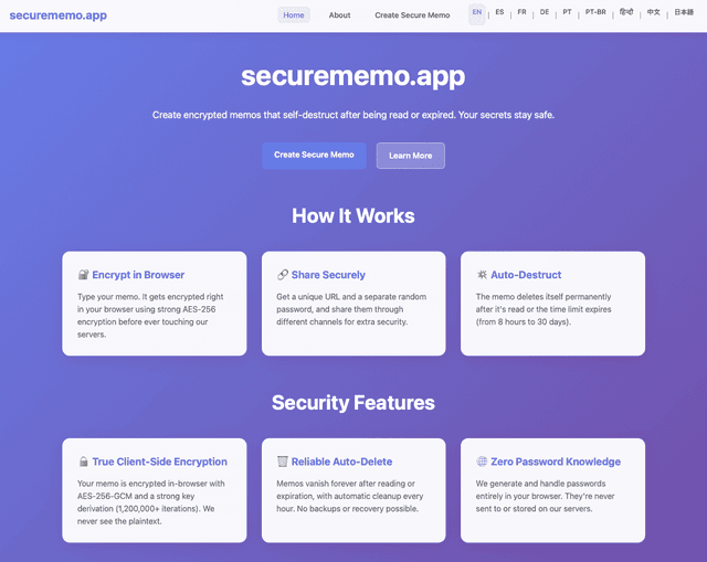 securememo.app Image of securememo.app