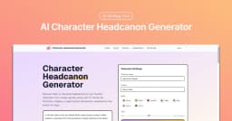 Image for Character Headcanon Generator