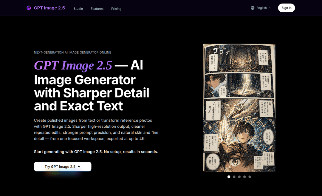 GPT Image 2.5 AI Image Generator