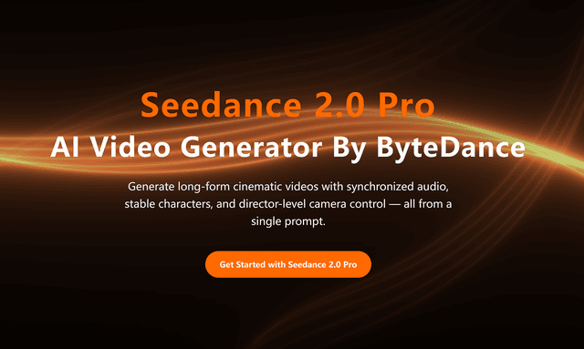 Seedance 2.0 Pro AI Video Generator Image of Seedance 2.0 Pro AI Video Generator