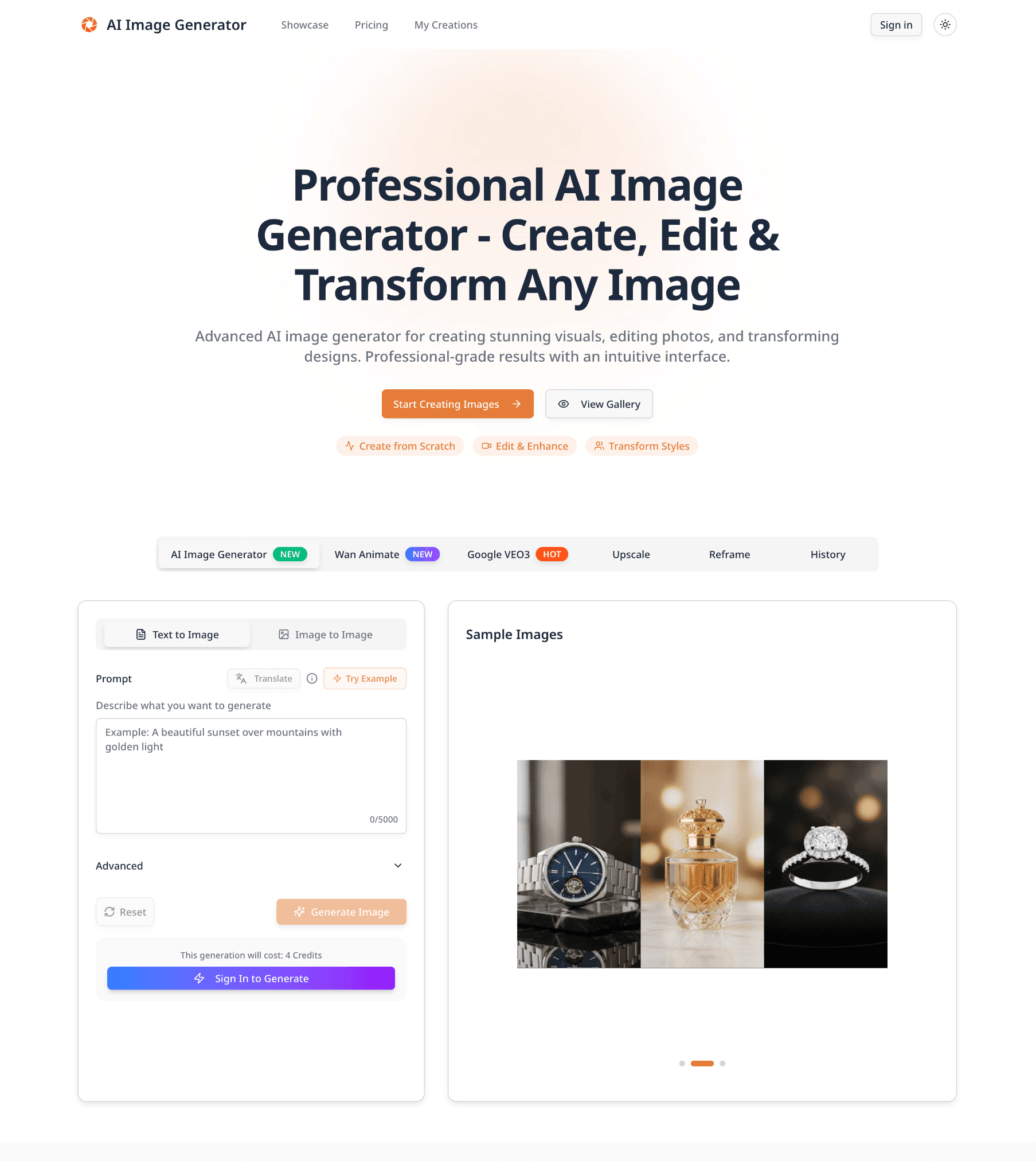 AI Image Generator - Create, Edit & Transform Images with AI