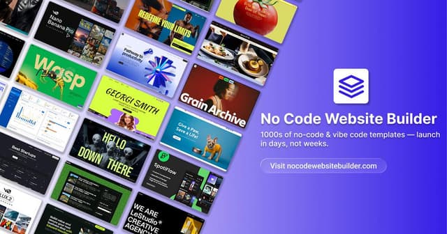 No Code Website Builder Image of No Code Website Builder