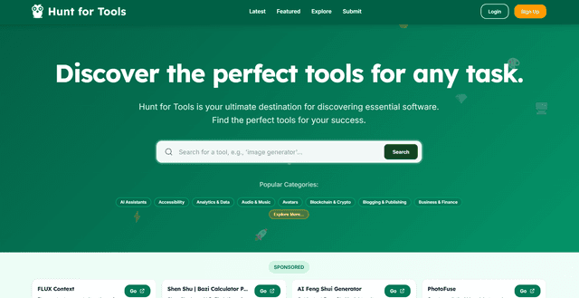 Hunt for Tools Image of Hunt for Tools