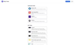 Image for Daily Tools