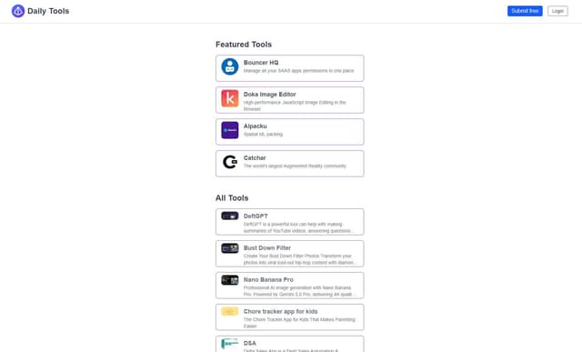 Daily Tools Image of Daily Tools