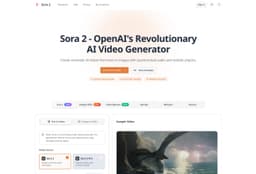 Image for Sora 2 - Cinematic AI Video Generator with Audio