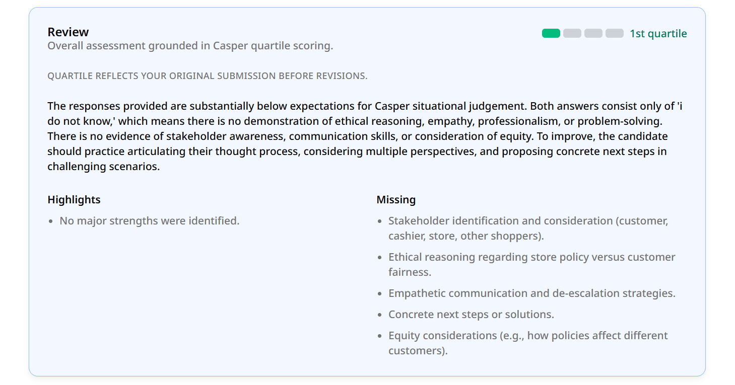 Casper Practice Test