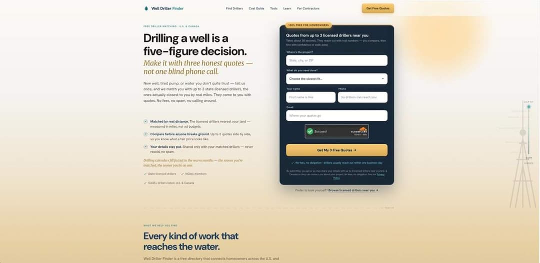 Well Driller Finder