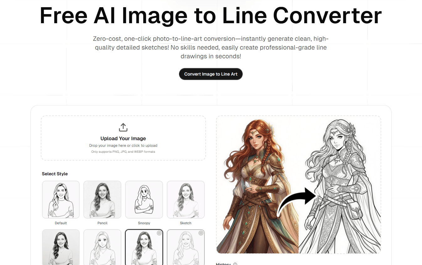 AI Image to Line Converter