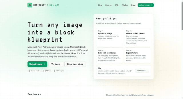 Minecraft Pixel Art Image of Minecraft Pixel Art