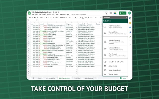 BudgetSheet Image of BudgetSheet
