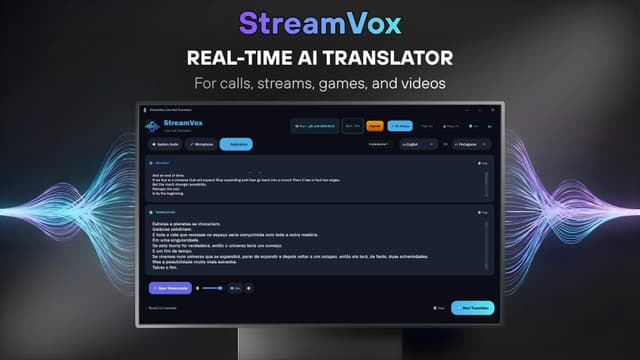StreamVox - AI Live Translator Image of StreamVox - AI Live Translator