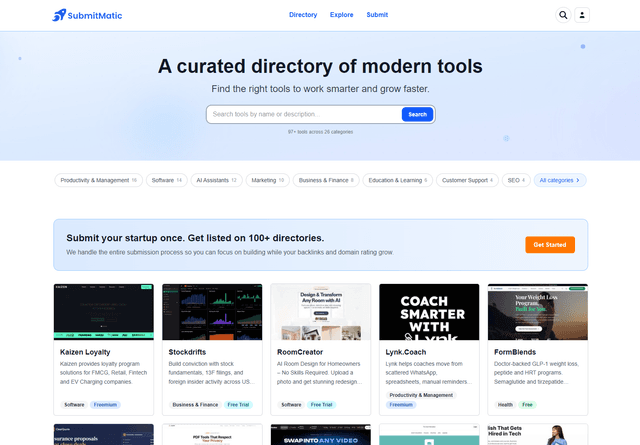 SubmitMatic Directory Image of SubmitMatic Directory
