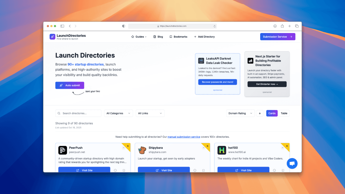 Image for LaunchDirectories