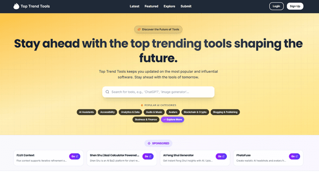 Top Trend Tools Image of Top Trend Tools
