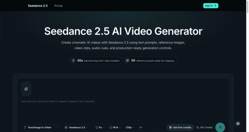 Seedance 2.5 AI Video Generator