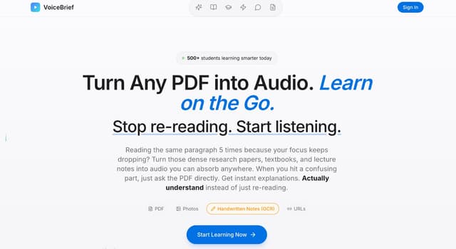 VoiceBrief.io Image of VoiceBrief.io