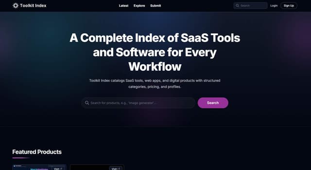 Toolkit Index Image of Toolkit Index