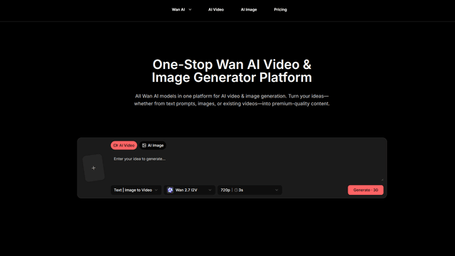 Wan AI Generator Image of Wan AI Generator