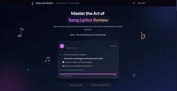Image for Song Lyrics Review