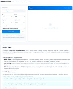 Image for TDEE Calculator