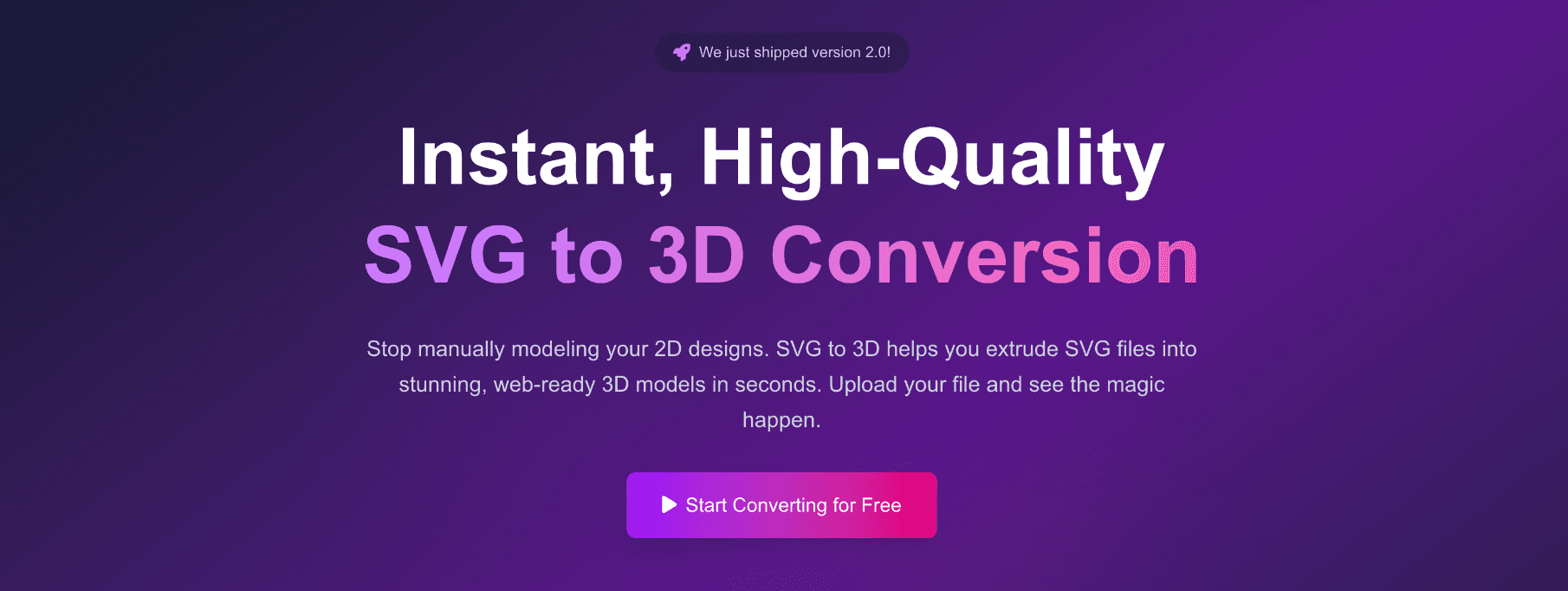 SVG to 3D
