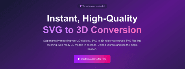 SVG to 3D Image of SVG to 3D