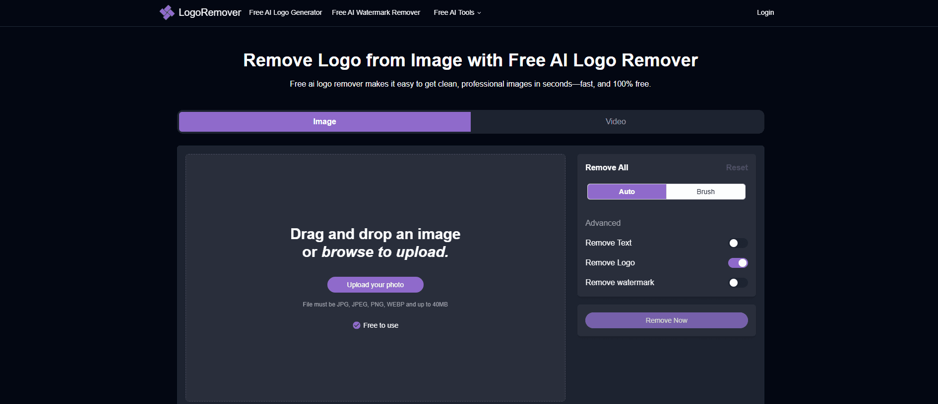 Free AI Logo Remover