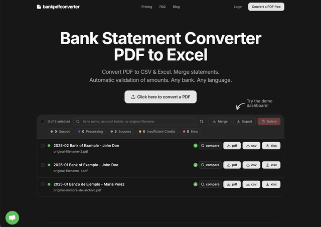 Bank PDF Converter Image of Bank PDF Converter