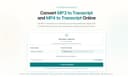 MP3 to Transcript