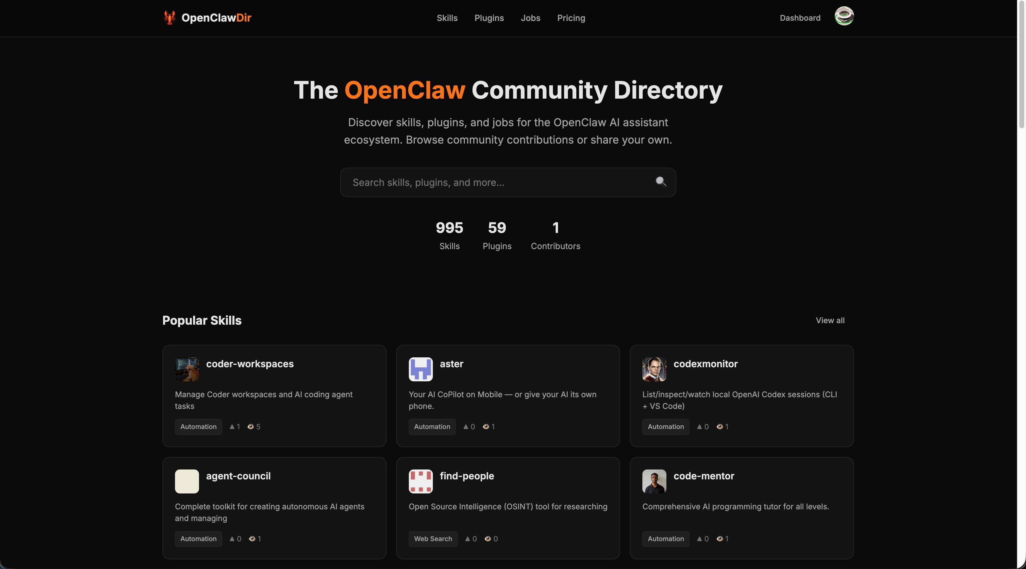 Open Claw Directory