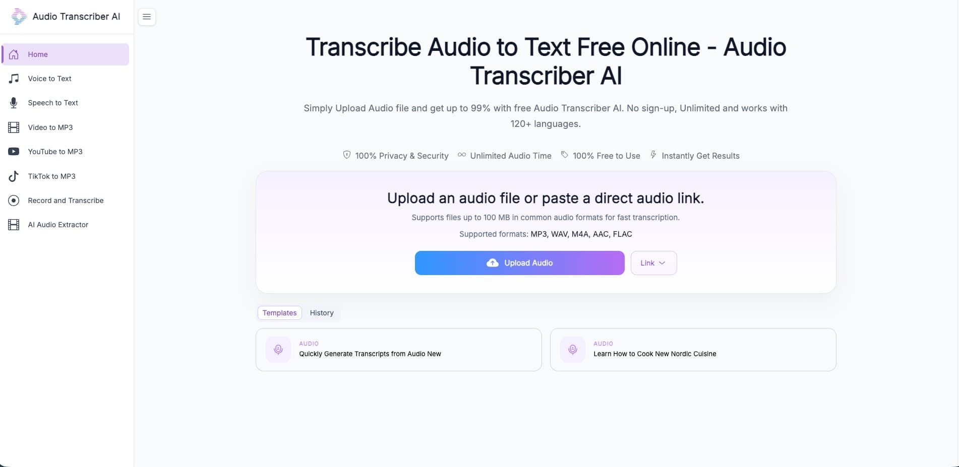 Audio Transcriber AI: Turn Audio to Text Free Online