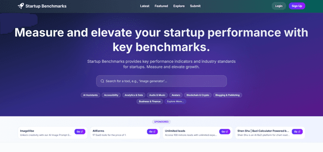 Startup Benchmarks Image of Startup Benchmarks