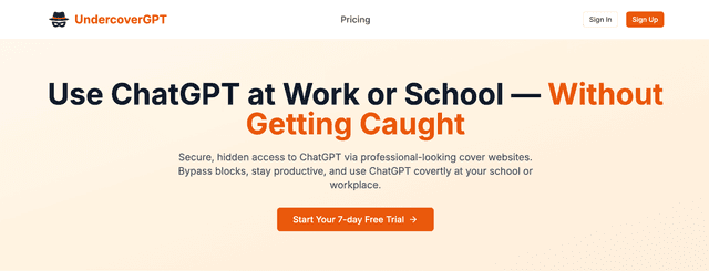 UndercoverGPT Image of UndercoverGPT