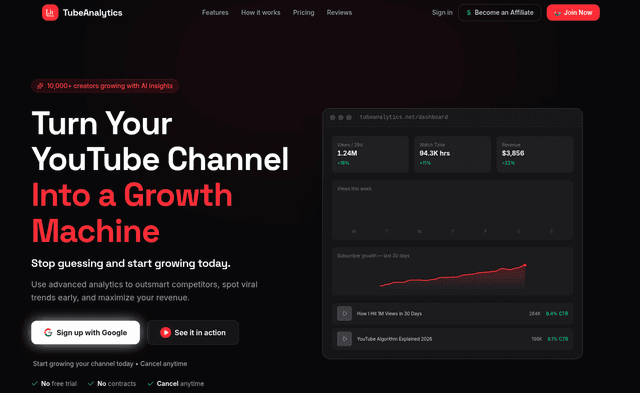 TubeAnalytics Image of TubeAnalytics