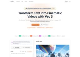 Image for Veo 3 - Cinematic AI Video Generator with Realistic Physics