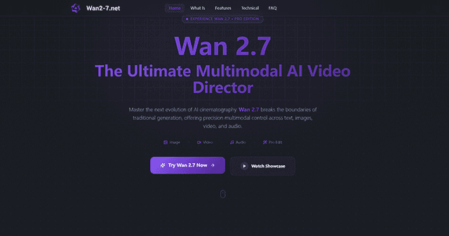 Wan 2.7 AI Video Image of Wan 2.7 AI Video