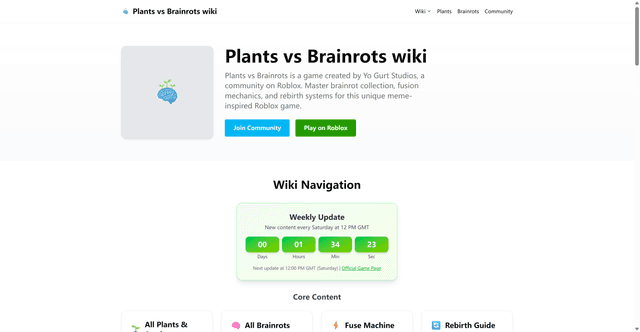 Plants vs Brainrots wiki Image of Plants vs Brainrots wiki