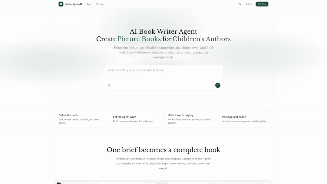 Emberspun AI Book Writer